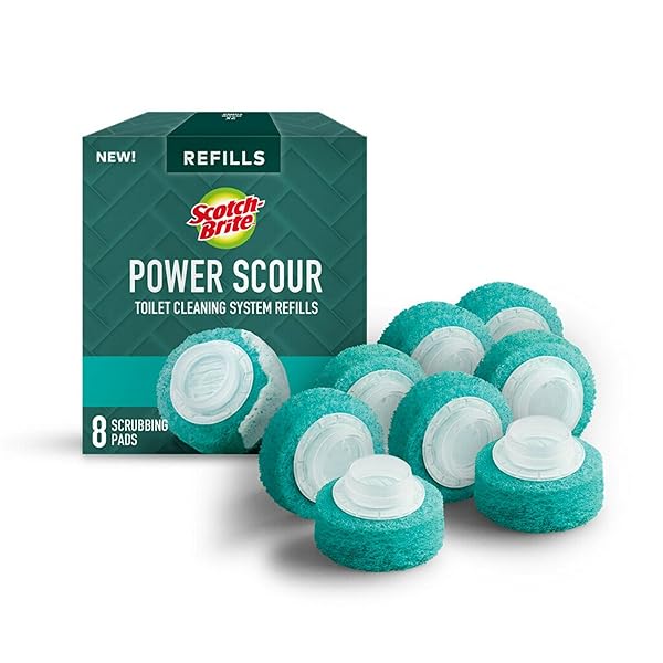 SCOTCH-BRITE™ POWER SCOUR TOILET BOWL SCRUBBING PAD REFILLS,...