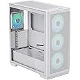 APNX C1 Mid-Tower ATX White PC Case, 4 Included High Airflow APNX FP1 ARGB Fans, up to 11 Total Fan Slots, Top and Side 360mm Liquid Cooler Support, 5-Port PWM ARGB Control Hub