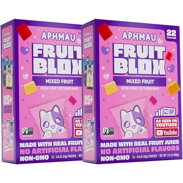 Amazon.com: Generic Fruits Blox Mixed Fruit Snacks, 2 Boxes, 22