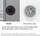 DDHOMIN 120 PCS Self Drilling Screws Flat Head M3.5 & M4.2 Stainless view 6