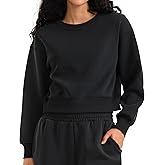 Colorfulkoala Velvra Modal Fleece Lined Pullover - Women's Soft & Warm Lounge Sweatshirt, Stylish Winter Tops