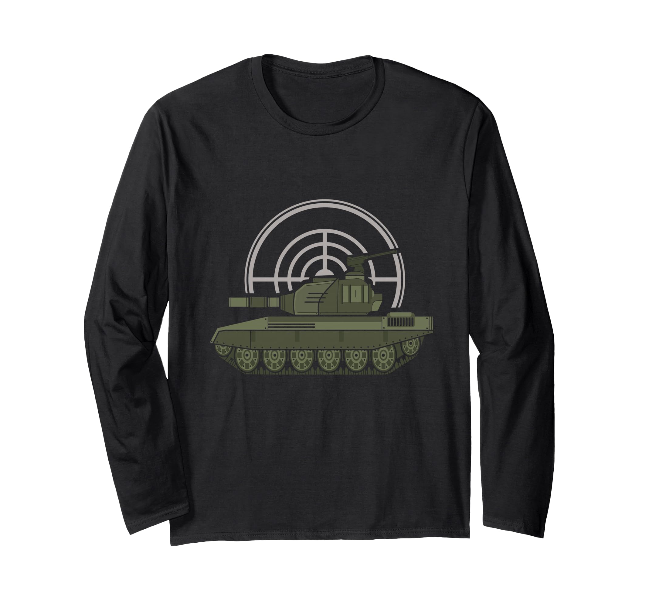 Sherman M4A1 I History Vintage I WWII Army Tank Long Sleeve T-Shirt