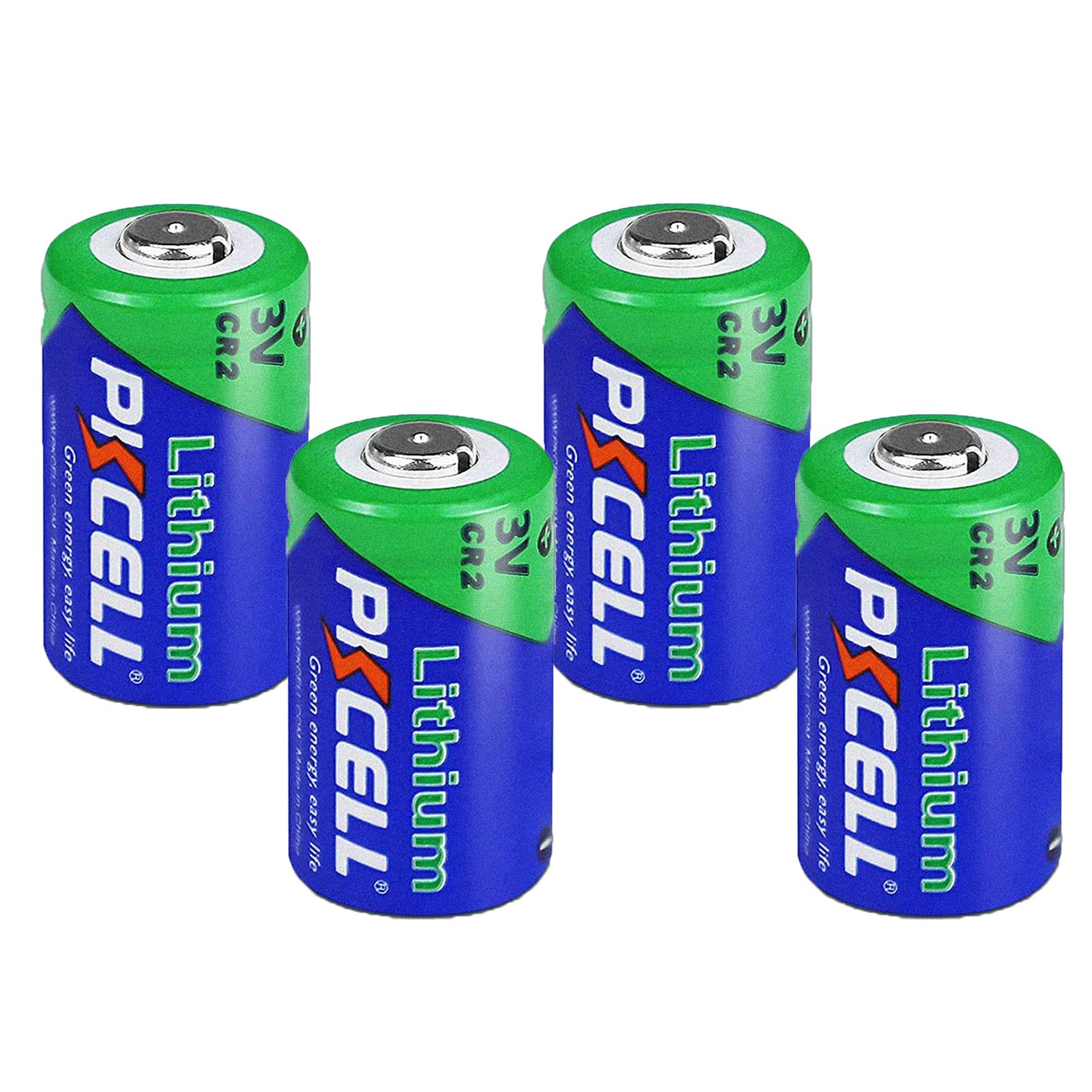 PKCELL CR2 Battery 4 Pack CR2 3V Lithium Battery for Golf Range Finder, Flashlight and More