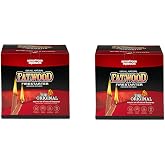 Better Wood Products Fatwood Fire Starter Burlap Bag, 10 Pound, 2-Pack | Natural Pine Resin, 8 In Hand Split Sticks, Lights in Damp Weather, for Fireplace, Camping, BBQ, Stove or Chimney