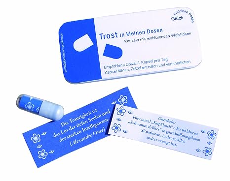 Trost In Kleinen Dosen Liebeskummerpillen Geschenkidee Amazon