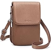 befen Genuine Leather Small Crossbody Bags for Women, Cell Phone Cross body Purse Bag with RFID Blocking Card Slots