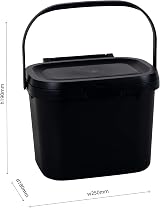 Addis Everyday Kitchen Food Waste Compost Caddy Bin 4.5 Litre Pomegranate view 4