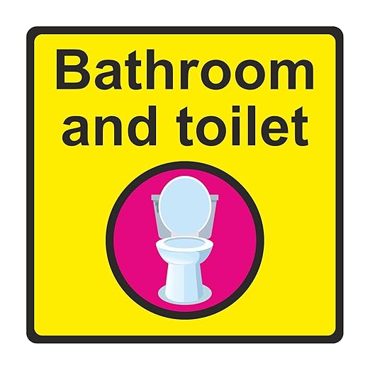 Dementia Friendly Bathroom and Toilet Sign (150 x 150mm) Amazon.co.uk Office Products