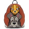 Loungefly Disney Lady and the Tramp Cosplay Womens Double Strap Shoulder Bag Purse, One Size, Multi