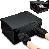 JJC Darkroom Film Changing Bag Tent for Film Developing, Detachable | 19.6x15.4x9.5" Assembled, Double-layer Light-blocking Fabric, Elastic Cuffs &amp; Zipper Closure, Includes Storage Pouch &amp; Gloves