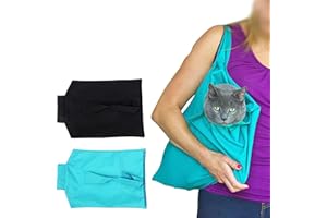 Aberfields Cat Carrier Pouch - 2024 New Soft Large Sling for Travel, Bath, Swaddle Wrap and Backpack (Green)