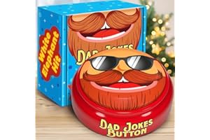 KEENTOX White Elephant Gifts For Adults - 100+ Funny Dad Jokes in a Button with Record Function - Gag Gifts for Men, Father, Papa, Grandpa for Christmas, Birthday, Secret Santa,Stocking Stuffers, Office Party