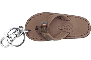 Rainbow Sandals Leather Sandal Key Chain