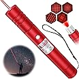 MIPREZT [Professional] Rechargeable Red Beam Flashlight Long Distance Range for TV/LED/LCD Screens Tactical Flashlights Presentation Office/Outdoors/Astronomic/Construction-Red Shell [001]
