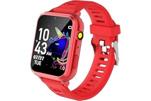 SEDZOFAN Smart Watch for Kids, Gift for Girls Age 5-12, 24 Puzzle Games HD Touchscreen Kids Watches with Camera MP3 Music Video Pedometer Flashlight 12/24 hr Educational Toys for 6 8 10 12 Year Old Girl