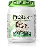 Fit & Lean Meal Shake Fat Burning Meal Replacement with Protein, Fiber, Probiotics and Organic Fruits & Vegetables and Green