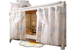 Qubanda Dorm Home Bunk Nets Bed Curtains Cloth Bed Canopy Blackout Men Women Shading Nets Breathable Dustproof Single Sleeper