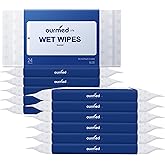 Ourmed Life Rinse-Free Body Wipes for Adults Bathing - Extra Large 8" x 10", Thick Aloe Shower Wipes, Cleansing Wipes for Elderly, Camping, Hiking, GYM, Travel, Body Wipe 288 Count (Plant Fragrance)