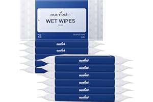 Ourmed Life Rinse-Free Body Wipes for Adults Bathing - Extra Large 8" x 10", Thick Aloe Shower Wipes, Cleansing Wipes for Elderly, Camping, Hiking, GYM, Travel, Body Wipe 288 Count (Plant Fragrance)