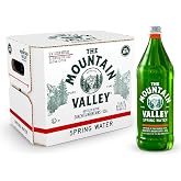 Mountain Valley Water Spring Water 12 Pack, 1 LT | Still Drinking Water with Naturally Balanced Minerals for a Crisp Clean Taste - Glass Bottles
