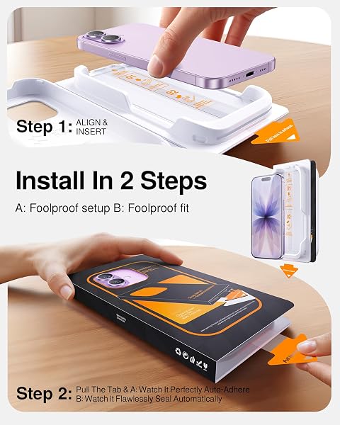 SMARTDEVIL 2 PACK TEMPERED GLASS FOR IPHONE 17 SCREEN PROTECTOR, MILITARY-GRADE SHATTERPROOF PROTECTION, 9H HARDNESS, FAST & EASY INSTALLATION, CASE FRIENDLY DESIGN