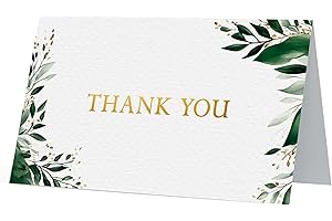 Oaklyn 48 Pack Thank You Cards with Envelopes 4"x 5.25" for Weddings, Baby Shower, Birthday Parties, Business, and Graduation Thank You Cards Blank - Floral