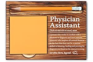 MFOMFO Physician Assistant Thank You Gifts for Women, Physician Assistant Appreciation Gifts for Women Men, Physician Assistant Graduation Gifts Funny Office Home Self-Stick Note Pad Holders-LBB27