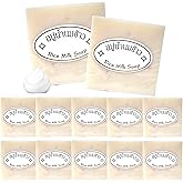 LJYBoBin 12PCS Vegan Rice Soap for Body & Face,Gentle Long-lasting Moisturizing Rice Milk Soap for All Skin Type,Deep Cleaning Rice Handmade Soap Bar for Men & Women