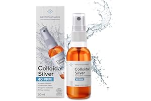 Premium Natural Colloidal Silver Spray 40 PPM 30ml ● Ecocert Cosmos Natural ● Superior Concentration, Smaller Particles = Bet