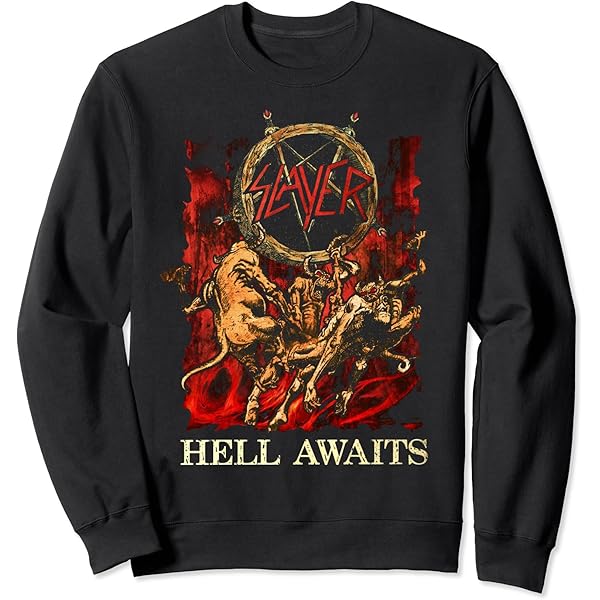 SLAYER Tシャツ Amazon.com: Slayer - Hell Awaits 35th Anniversary Long