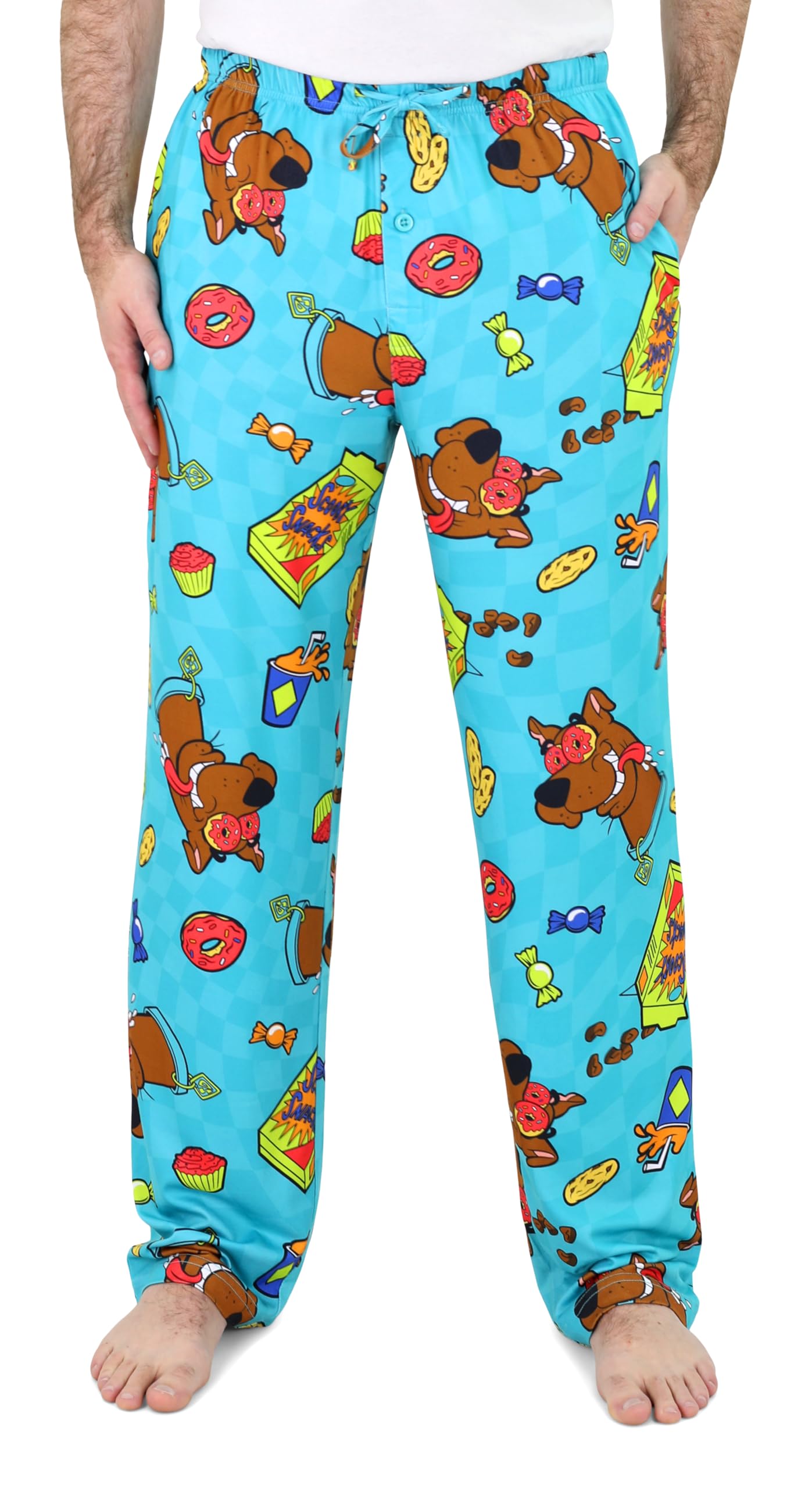 Photo 1 of Scooby Doo Pajama Pants for Men, Performance Cartoon Pajama Bottoms for Adults, Scooby-Doo PJs, XL