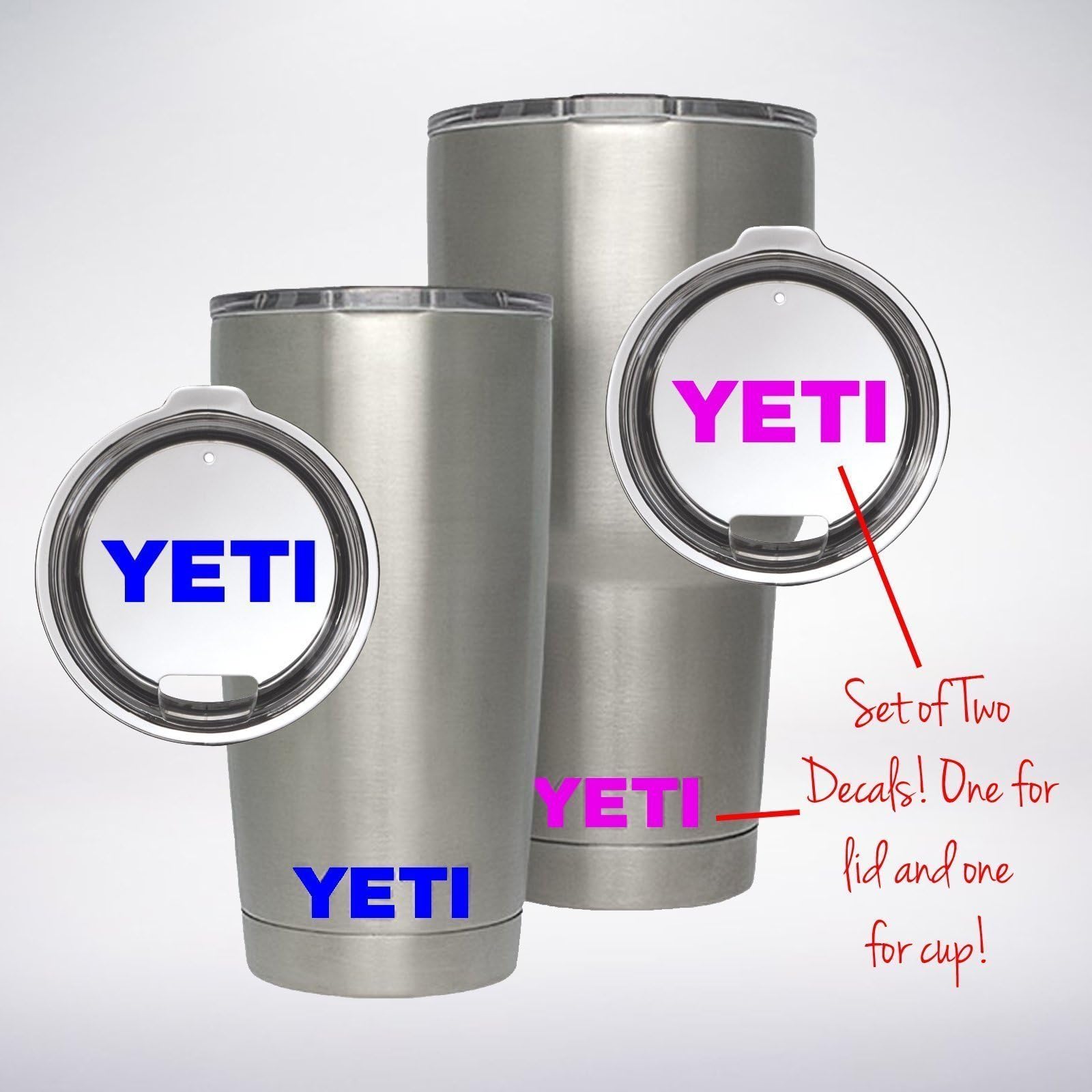 YETI Rambler Tumbler 20 oz 30 oz Sticker Inlay Logo Insert DECAL Sticker for LID & Cup