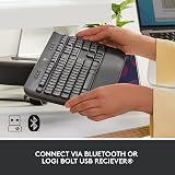 Logitech Signature K650 Wireless Keyboard with Wrist Rest UK QWERTY Grey view 4