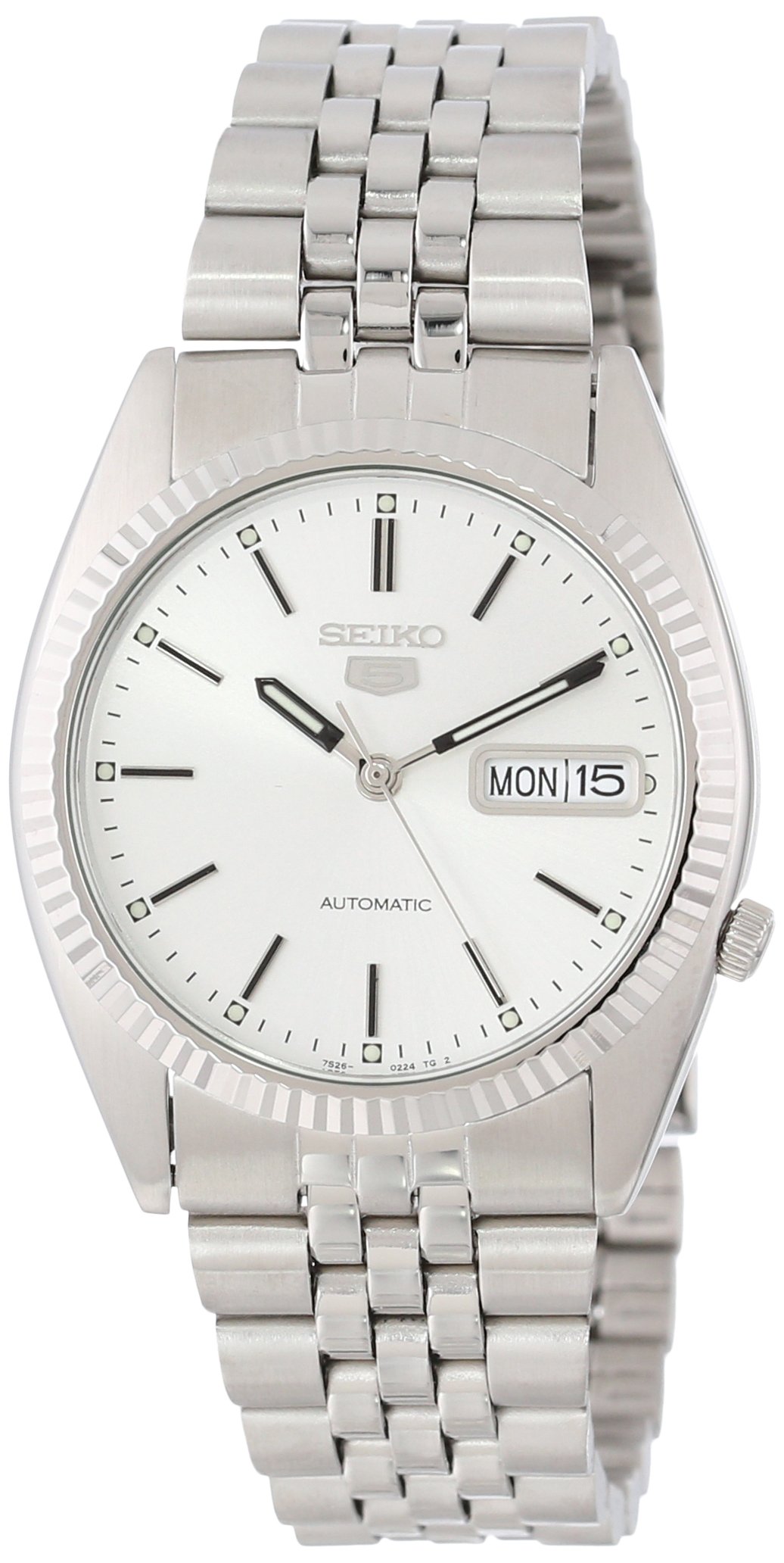 Seiko Men's SNXJ89 "Seiko 5" Stainless Steel Automatic Watch Buy