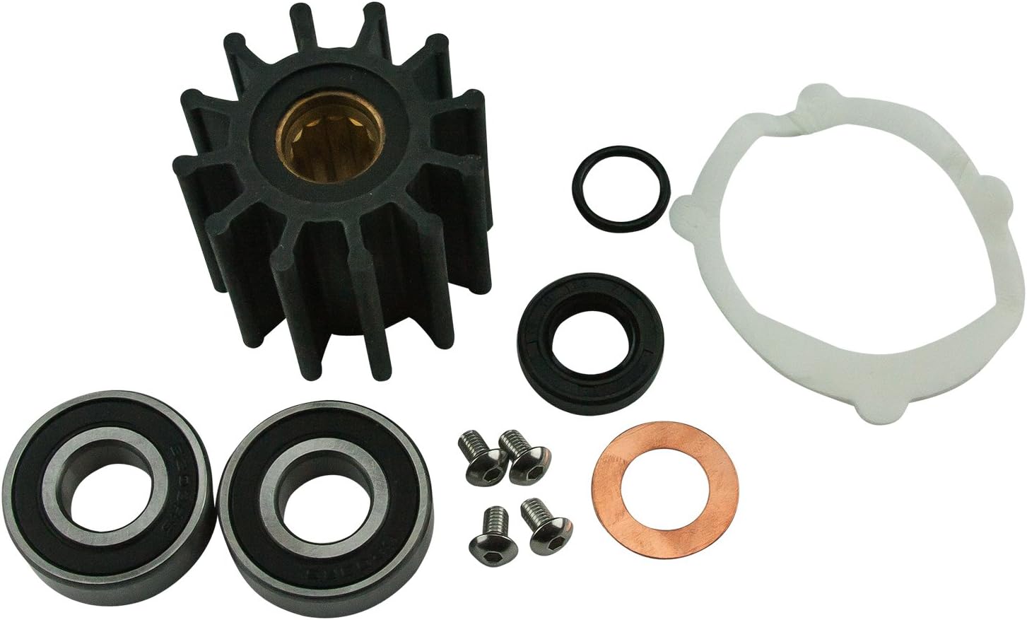 DELUXE Sea Water Pump Repair Rebuild Kit (For Johnson/Replaces F6B-9 10-24232-1 09-812B-1)