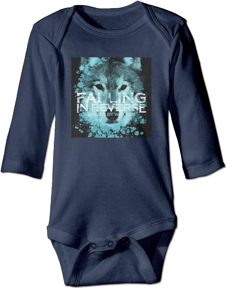 Unisex Falling in Reverse Raised by Wolves Album Cover Baby Onesies Outfits Sleepwear Long Sleeve