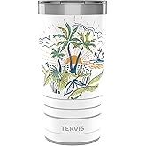 Tervis Traveler Painted Tropical Paradise Triple Walled Insulated Tumbler Travel Cup Keeps Drinks Cold & Hot, 20oz, Stainless Steel