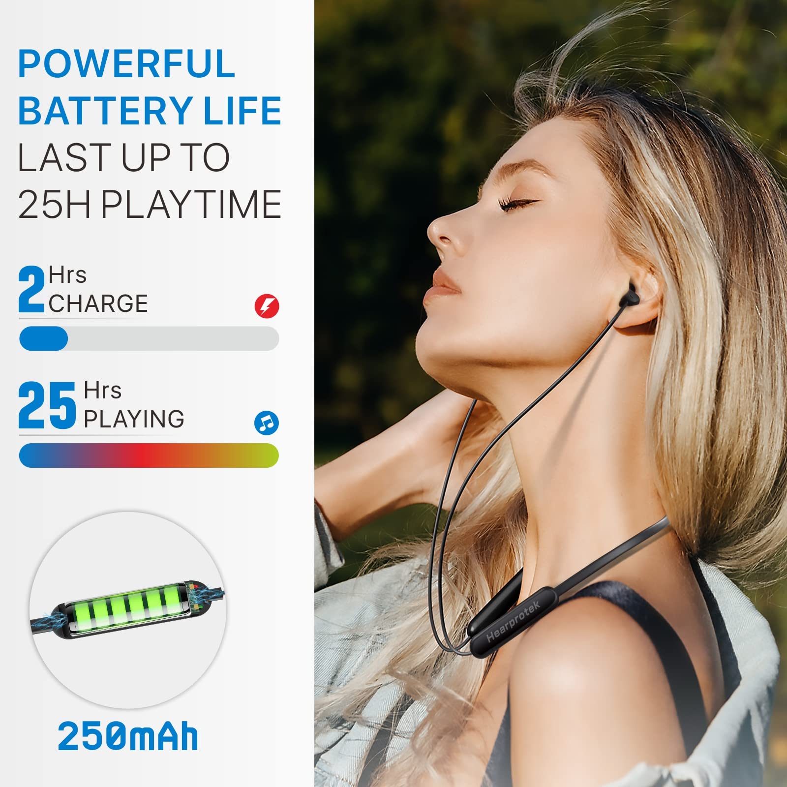 Hearprotek Wireless Headphones, Bluetooth 5.4 Sleep Soft and Lightweight in-Ear Earbuds for Sleeping, 25+Hour Playtime, Ideal for Side Sleepers, Relaxing, Meditating