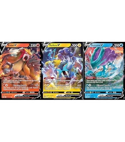 ポケモンカードゲーム Suicune and Entei Raikou and Suicune top Sequential PSA 10 Entei Suicune Raikou V 215 218 213/172
