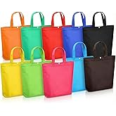 OHiZVZV 50 Pack Reusable Grocery Bags Foldable Shopping Tote Bulk Multipurpose with Snap Closure Assorted Colors