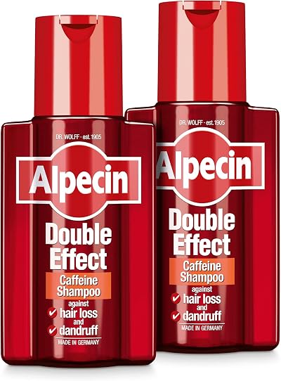 Alpecin Double Effect Shampoo 2x200ml Anti Dandruff & Hair Growth