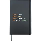 Funny Programming Code Computer Programmer SQL Database Hardcover Journal, Black