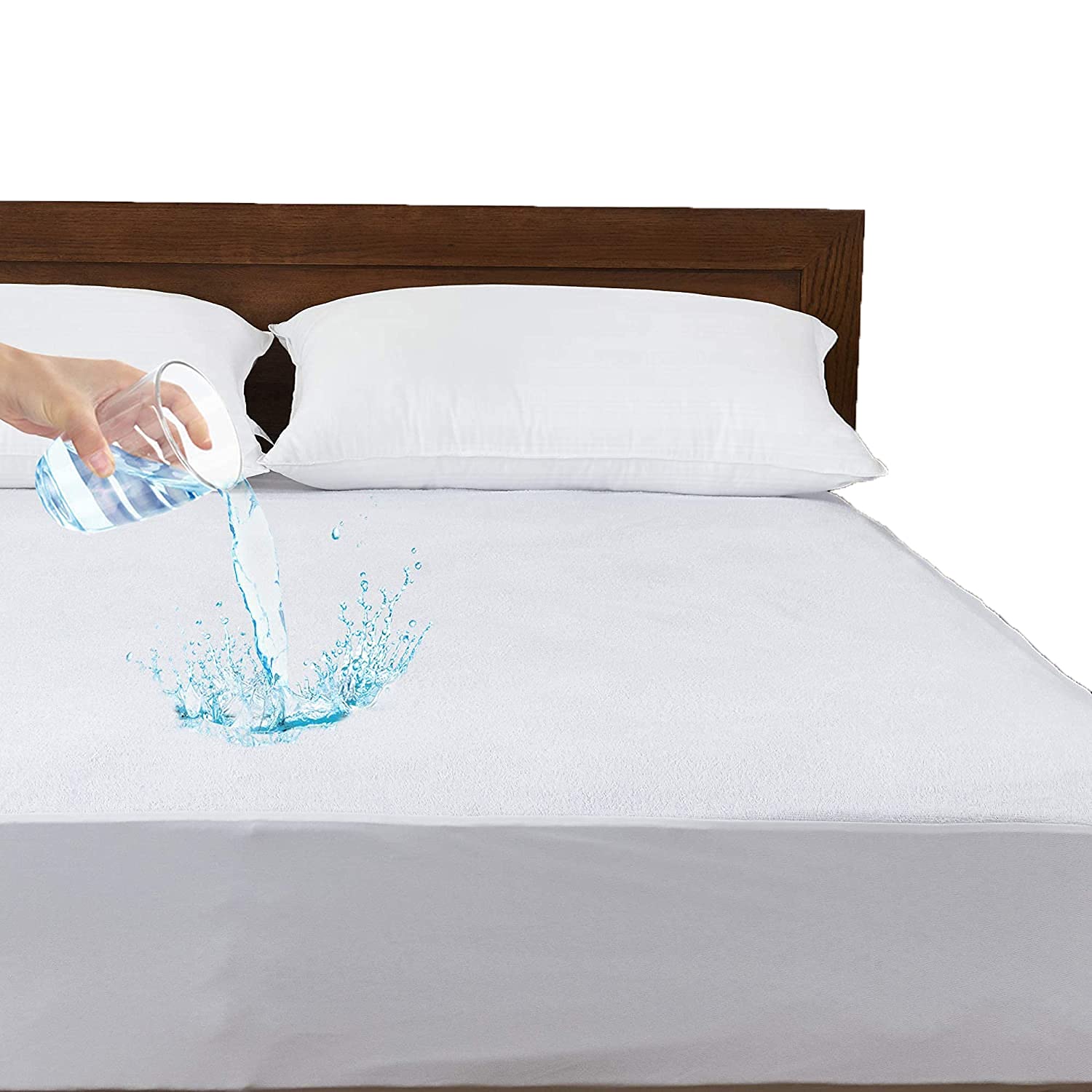 Amigozone Extra Deep Waterproof Mattress Protector Non Noisy 4 Ft Small Double Bed (4Ft Small Double)