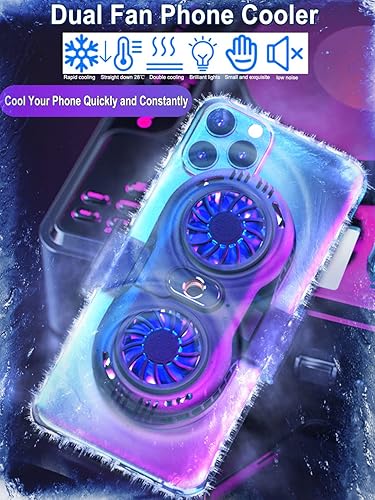 tenlamp Phone Cooler for iphone, Gaming Phone Cooling Case