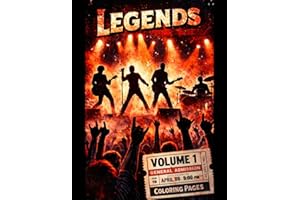 Legends Volume One: Rock and Roll Coloring Book