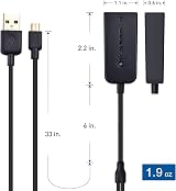 Cable Matters Micro USB to Ethernet Adapter 300+Mbps Fire Stick Chromecast view 7