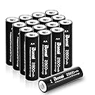 Bonai 16 Pack 2800mAh AA Rechargeable Batteries 1.2V Ni-MH Low Self Discharge - UL Certificate