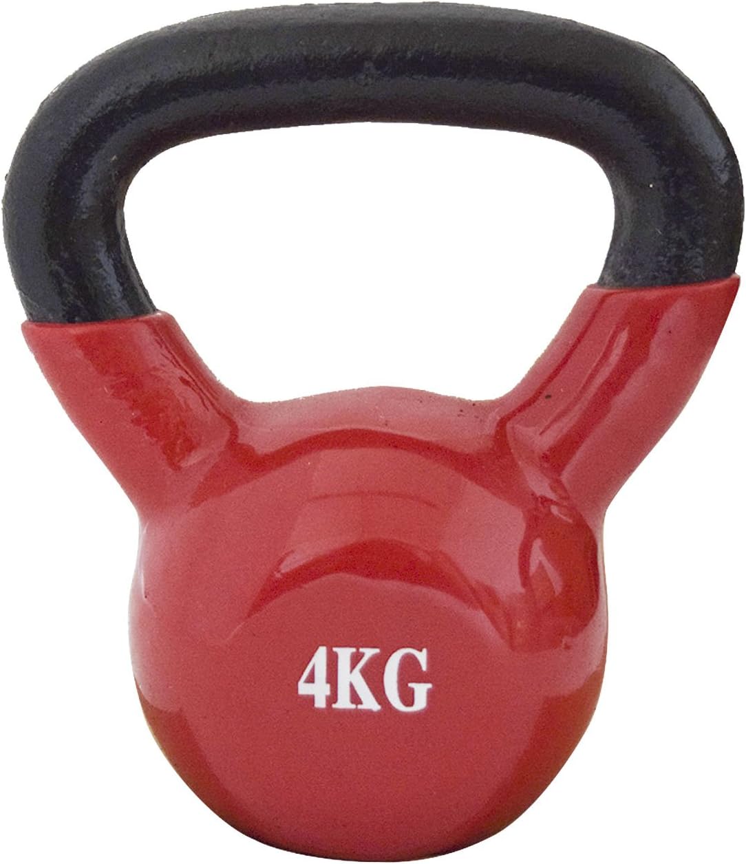 FitAndFun Kettlebell Dumbell Neoprene Red Toning Exercise Home 4 kg (Cod. SP5027)
