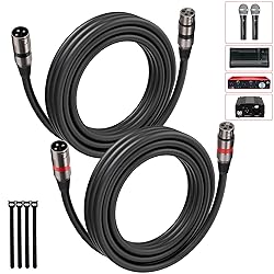 Bietrun XLR Cables 6FT/1.8M 2 Pack, Premium Heavy