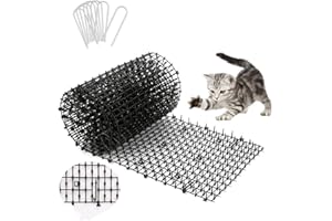 Cat Scat Mat, 78inch, Cat Deterrent Devices Spikes Mat Include 8 Garden Staples, for Garden, Fence, Anti-Cats Network, Bird, 